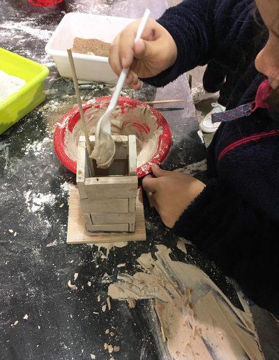 Taller de elaboración de una torre de tapial en Aras de los Olmos