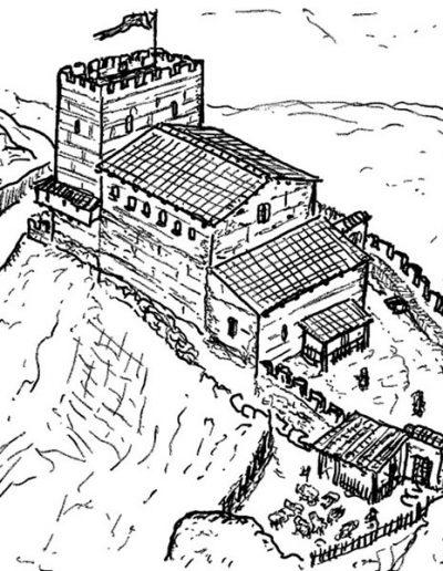 Recreación del Castillo de Ruaya (Cortes de Pallás)